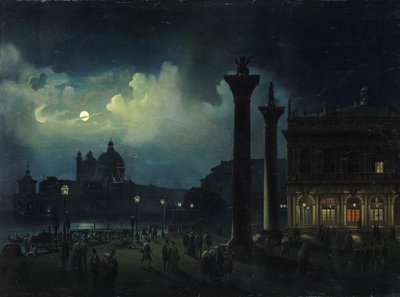 Venice by Moonlight by Luigi Bartezzaghi